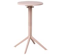 Beliani Garden Bar Table Legrena 60 Cm 60 Cm Beige, Cream
