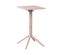 Beliani Garden Bar Table Lemnos 60 Cm 60 Cm Beige