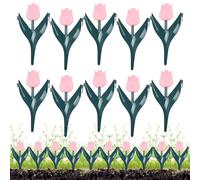 Garden Bed Edging, Artificial Flower-Shaped Border - Decorative Landscape Edging - for Beds Outdoor Retaining Yard Mulch Patio Grass Plant Pool