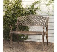 Vidaxl Garden Bench 102 Cm Cast Aluminium Green