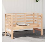Garden Bench 111.5x53x71 cm Solid Wood Pine Berkfield Home Brown One Size
