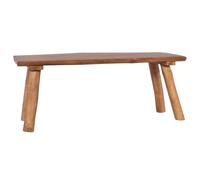 vidaXL Garden Bench 120 Cm Solid Teak Wood, Brown