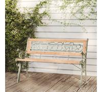 Garden Bench Outdoor Bench Seat Bench Chair Cast Iron and Solid Firwood vidaXL
