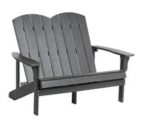 Garden Bench ADIRONDACK 125 cm Dark Grey