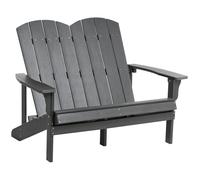 Garden Bench ADIRONDACK 125 cm Dark Grey