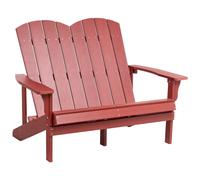 Garden Bench ADIRONDACK 125 cm Red
