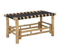 vidaXL Garden Bench 80 x 38 x 40 cm Bamboo Natural Rectangular