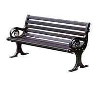 Garden Bench, Cast Aluminum Metal Loveseat for Patio and Park, Sturdy Outdoor Furniture, Memorable Memorial Bench