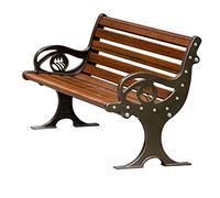 Garden Bench, Cast Aluminum Metal Loveseat for Patio and Park, Sturdy Outdoor Furniture, Memorable Memorial Bench