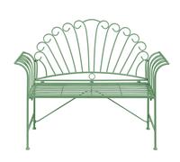 Garden Bench CAVINIA 125 cm Metal Green