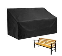 Garden Bench Cover - Bench Cover | Black Color Garden Seat Protector, Versatile Outdoor Bench Protector Made with 210D Oxford Fabric, Tear Proof Po