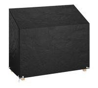 Garden Bench Cover Black 160x70x70/88cm PE Waterproof UV-Resistant 8 Pro Eyelets