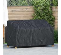 Garden Bench Cover Black 165x70x65/94cm 420D Oxford Waterproof UV Heavy-Duty