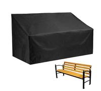 Garden Bench Covers 2/3/4 Seater, Outdoor Patio Bench Seat Covers Waterproof, Windproof Anti-UV Rip Proof 210D Oxford Fabric Heavy Duty Garden Furniture Covers with Drawstring for Bench, Sofa