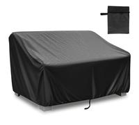 Garden Bench Covers Waterproof 2 Seater, Outdoor Patio Bench Seat Cover, Windproof, Anti-UV, Heavy Duty Tear Resistant Oxford Fabric, LoveSeat Cover for 2 Seater sofa (2-seater ( 134*66*65/89cm ))