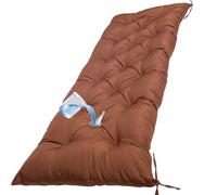 Garden Bench Cushion 100x50x8cm/120x50x8cm/150x50x8cm Comfy Soft Outdoor Seat Cushions Water Resistant Bench Cushions 2 Seater Family Outdoor Cushions for Garden Furniture Patio(Dark coffee color,100x