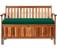 Garden Bench Cushion 128cmX50cmX5cm Waterproof Seat Pad Only fit for Iceni Bench, Eden & Storage Bench Cushions Extra Comfortable Patio Furniture Swing Bench Pads Removable Cover (Bottle Green)