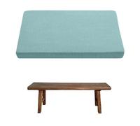 Garden Bench Cushion 2/3/4 Seater Outdoor swing, Chenille Bench Seat Cushion with Non-Slip Bottom, 3/5CM Thick Window Seat Cushions Indoor, Rectangle Dining Bench Seat Pads(Light blue,100x50x5cm)