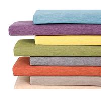 Garden Bench Cushion 2 3 Seater,3/5cm Long Bench Seat Cushion Pad 100/120cm,Washable Bench Cushions for Indoor Outdoor Dining Kitchen (120x30x5cm,Green)