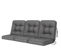 Garden Bench Cushion for a Garden Swing Modular Cushion Chair Cushion Grey Width 180 cm
