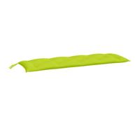 Bench Cushion 180x50x7cm Green Oxford Fabric Water-Repellent Hollow-Fibre Pad.