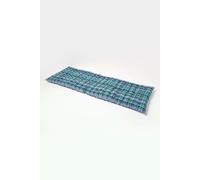 Garden Bench Cushion Luxury 3 Seat Cotton Green Tartan Indoor Outdoor Pad Homescapes Green One Size