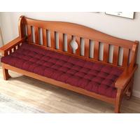 Garden Bench Cushs for 2/3 Seaters 8cm Thick Cotton Sofa Seat Cushs for Patio Swing Home 140x40cm Red Outdoor Fur Accessories