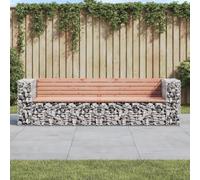 Vidaxl Garden Bench Gabion Design 244X71X65.5 Cm Solid Wood Douglas
