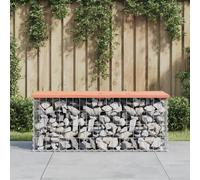 vidaXL Garden Bench Gabion Design 103x44x42 cm Solid Wood Douglas