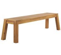 Beliani Bench Wood 169 Cm Light Wood Livorno