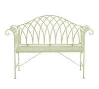 Garden Bench MILAZZO 130 cm Metal Light Green