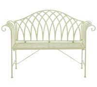 Garden Bench MILAZZO Metal Light Green