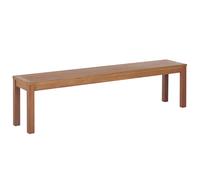 Beliani Bench Wood 170 Cm Light Wood Monsano