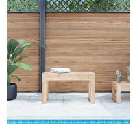 Garden Bench Natural Pine 80x38x45 cm Solid Wood Slatted Outdoor Seat Untreated