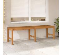 Garden Bench Natural Teak 114x40x45 cm Solid Hardwood Outdoor Seat Fine Sanded 3