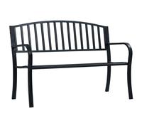 Garden Bench Outdoor Bench Seat Patio Park Balcony Bench Chair Steel vidaXL