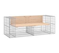 Garden Bench Outdoor Park Bench Gabion Design Impregnated Wood Pine vidaXL