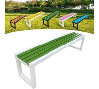 Garden Bench, Outdoor Wooden Bench, Seats 2-3 People, Anti-corrosion and Rust-Resistant, Painted with Eco-Friendly Paint, Suitable for Gardens, Balconies, Parks, Residential Buildings, and Stores