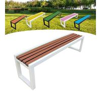 Garden Bench, Outdoor Wooden Bench, Seats 2-3 People, Anti-corrosion and Rust-Resistant, Painted with Eco-Friendly Paint, Suitable for Gardens, Balconies, Parks, Residential Buildings, and Stores