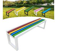 Garden Bench, Outdoor Wooden Bench, Seats 2-3 People, Anti-corrosion and Rust-Resistant, Painted with Eco-Friendly Paint, Suitable for Gardens, Balconies, Parks, Residential Buildings, and Stores
