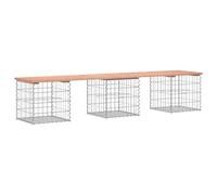 Garden Bench Park Outdoor Bench Seat Gabion Design Solid Wood Pine vidaXL