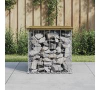 Garden Bench Park Outdoor Bench Seat Gabion Design Solid Wood Pine vidaXL