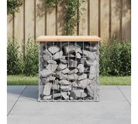Garden Bench Park Outdoor Bench Seat Gabion Design Solid Wood Pine vidaXL