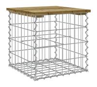 vidaXL Garden Bench Gabion Design 43x44x42 cm Impregnated Wood Pine