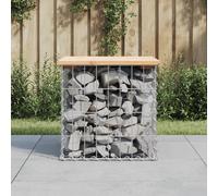 Garden Bench Park Outdoor Bench Seat Gabion Design Solid Wood Pine vidaXL