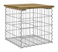 Garden Bench Park Outdoor Bench Seat Gabion Design Solid Wood Pine vidaXL