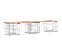 Garden Bench Park Outdoor Bench Seat Gabion Design Solid Wood Pine vidaXL