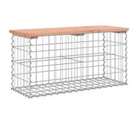 Garden Bench Park Outdoor Bench Seat Gabion Design Solid Wood Pine vidaXL