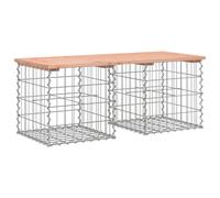 Garden Bench Park Outdoor Bench Seat Gabion Design Solid Wood Pine vidaXL