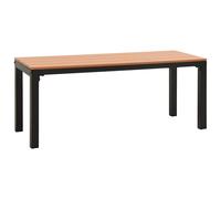 Garden Bench Park Patio Bench Seat Outdoor Seating Bench Steel and WPC vidaXL